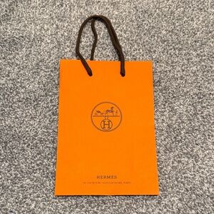 Hermès Vibrant Orange Bag with Dark Handles